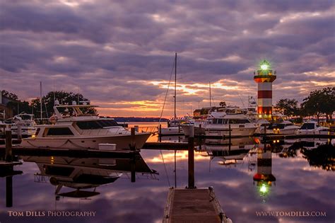 Harbor Town Lighthouse at Sunset, Sea Pines, Hilton Head Island, | Tom Dills Photography Blog