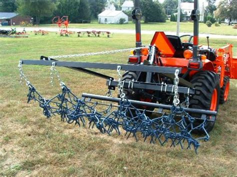 3 Point Lift with 4'x 4' Multi Action Drag Chain Harrow