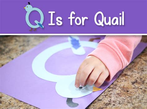 Printable Letter Q Craft - Q is for Quail (FREE Download)