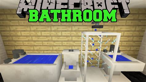 Minecraft: BATHROOM (TOILET, SHOWER, BATHTUB, SINK, & MORE!) Mod Showcase | Minecraft toilet ...