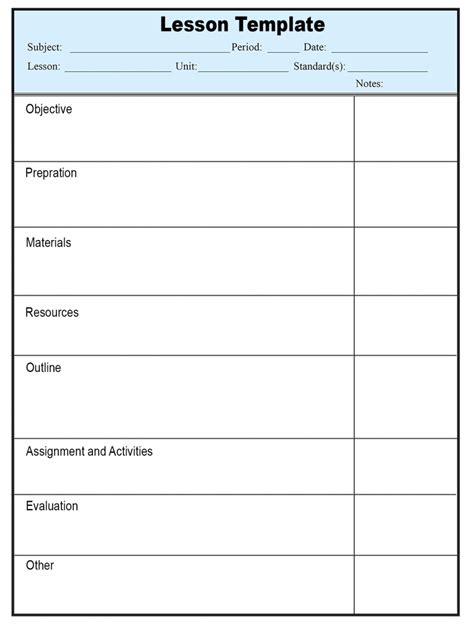 Free Lesson Plan Templates-20+ Word, PDF Format Download | All Form ...