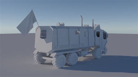 Wasteland Truck free 3D model | CGTrader