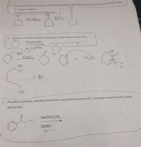 Solved tline an effective synthesis of the compound from the | Chegg.com