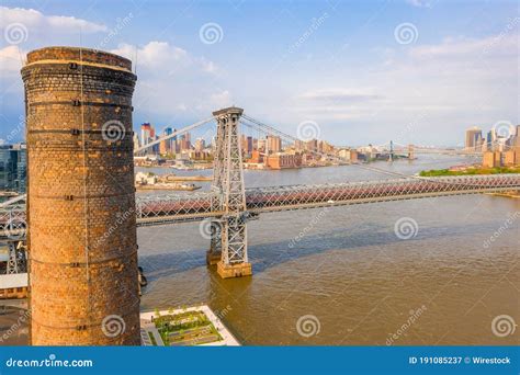 Aerial View of the George Washington Bridge at Sunrise Stock Image ...