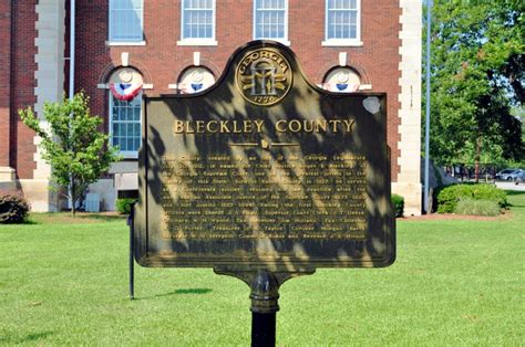 Marker Monday: Bleckley County - Georgia Historical Society