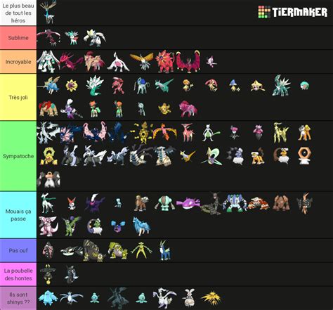 Pokemon Shiny Legendary Tier List Community Rankings Tiermaker | Hot ...