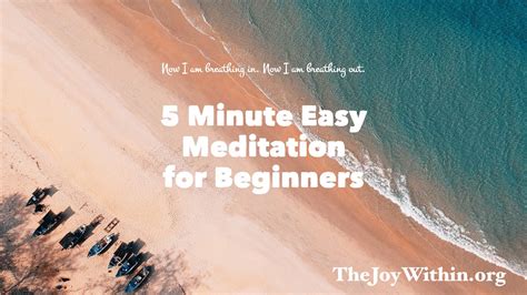 Easy Breath Meditation for Beginners: Now I Am Breathing In