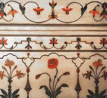 Parchin Kari - Marble Inlay - Explore the Taj Mahal