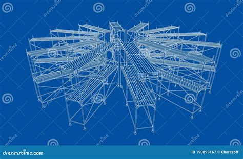 Drawing or Sketch of a Large Shelves Stock Illustration - Illustration of sketch, industrial ...