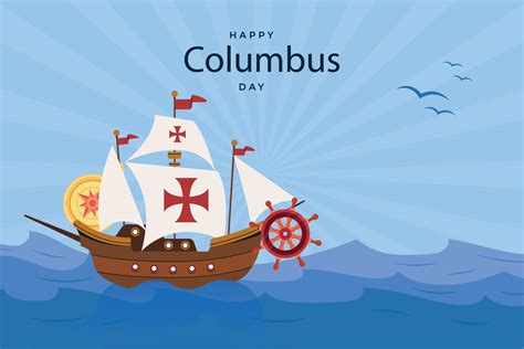 Hand drawn flat columbus day background 27525959 Vector Art at Vecteezy