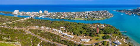 Jupiter Lighthouse Panoramic Aerial View Jupiter Island | HDR Photography by Captain Kimo