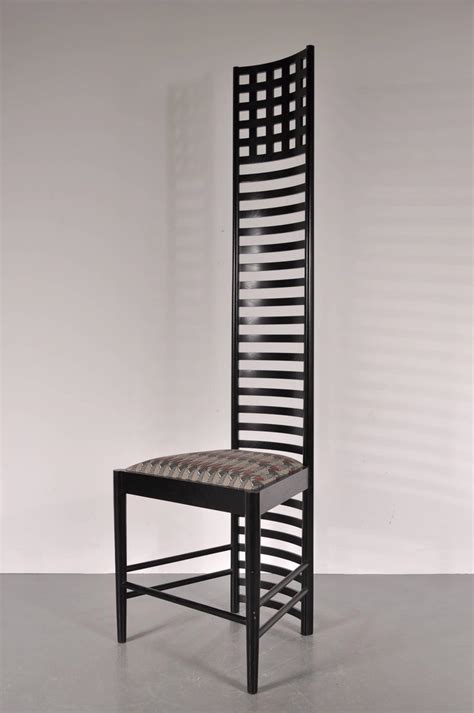 XL Edition Hill House Ladderback Chair by Charles Rennie Mackintosh, circa 1980 For Sale at 1stdibs