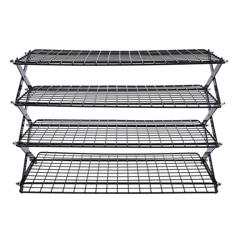 4 Tier Collapsible Cooling Rack Baking Cookie Rack Stackable Cooling Bakeware | eBay
