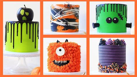 5 PASTELES DE HALLOWEEN | IDEAS FACILES Y RAPIDAS - YouTube