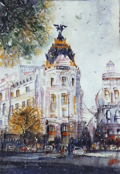 Beautiful Madrid Painting by sabari girish | Saatchi Art