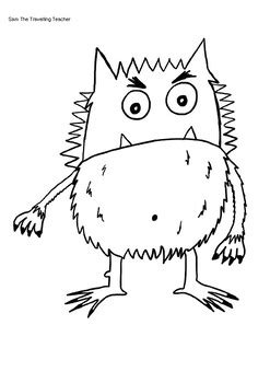 33+ the color monster coloring pages - RobinaJocelyn