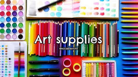 MY ART MATERIALS & DRAWING SUPPLIES (2) 🎨 😁 MY STATIONERY COLLECTION ...