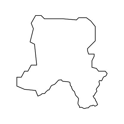 Ferizaj District Map Districts Of Kosovo Vector Illustration Stock Illustration - Download Image ...