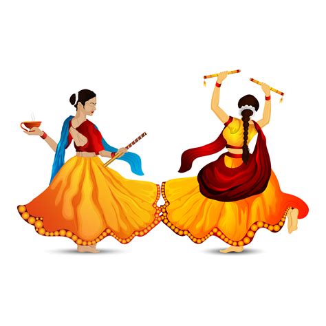 illustration of dandiya girl 11812361 PNG