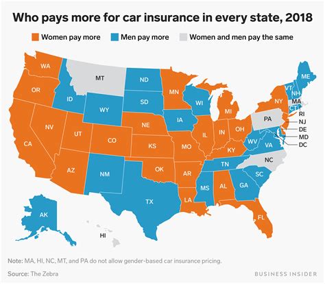 Car Insurance Rates By State 2018 Car Insurance Rates Are Going Up For Women Across The Us ...