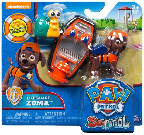 Paw Patrol Sea Patrol Lifeguard Zuma Figure Spin Master - ToyWiz