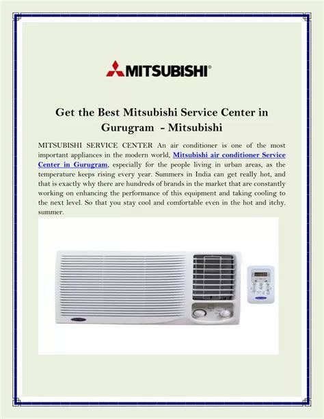 PPT - Get the Best Mitsubishi Service Center in Gurugram PowerPoint ...