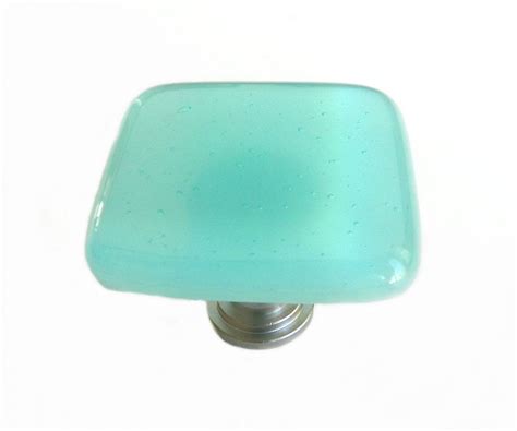 Light Aqua Blue Fused Glass Knob Hardware - Beach House Decor. $14.95, via Etsy. Glass Drawer ...