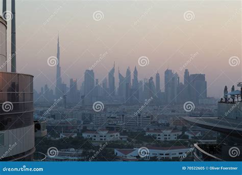 Dubai city skyline editorial image. Image of skyline - 70522605