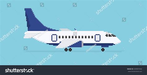 3,456 Plane Pixel Art Images, Stock Photos, 3D objects, & Vectors ...