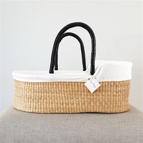 Cotton Moses Basket Liner - Off-White | Moses Baskets | Petit Filippe