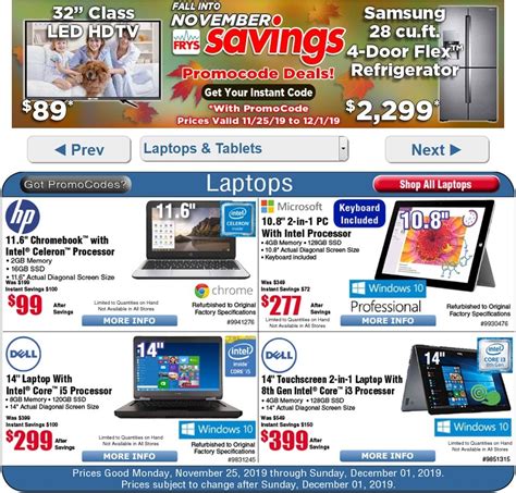 Fry’s Electronics Black Friday Sale Ad 2021