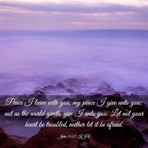 John 14:27 KJV Bible Verse Images