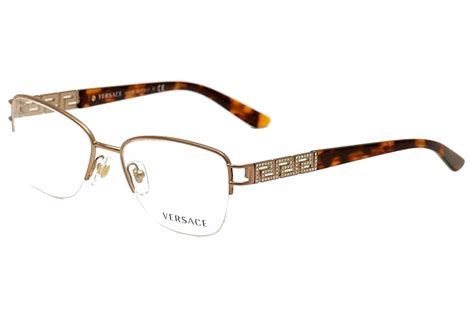 Versace Women's Eyeglasses VE1220B VE/1220/B Semi-Rim Optical Frame ...