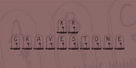 KR Gravestone Font · 1001 Fonts