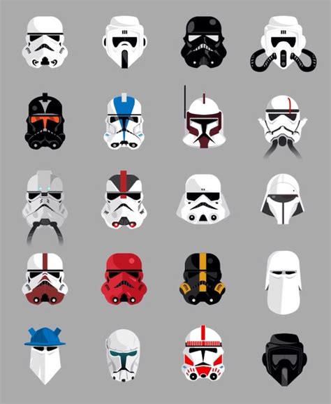 Can You Name All of These Stormtrooper Helmet Variations? | Star wars art, War, Star wars