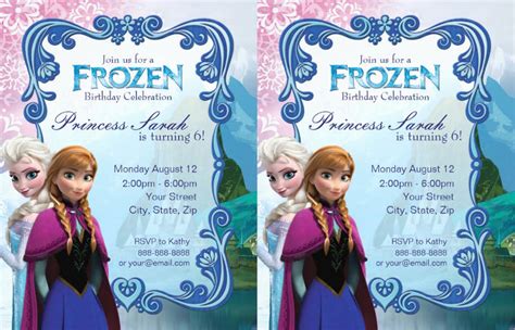 Frozen Birthday Invitation - 16+ Examples