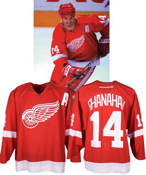 Lot Detail - Brendan Shanahan's 2001-02 Detroit Red Wings Game-Worn ...