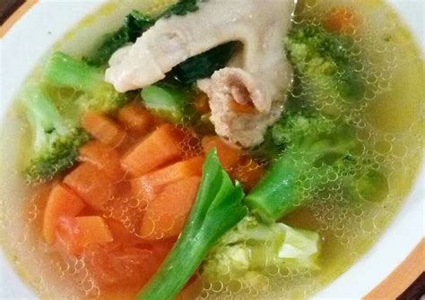 Resep Chicken soup / sup ayam kampung oleh Yohana Febrita - Cookpad