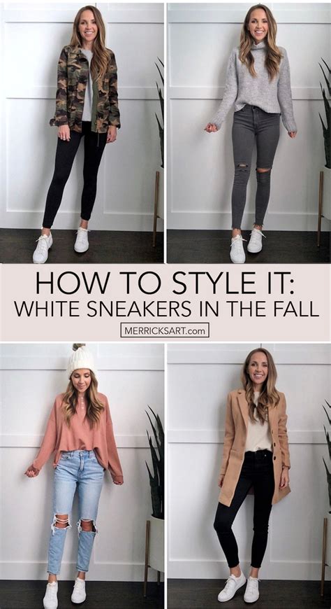 4 Ways to Wear White Sneakers in the Fall - Merrick's Art