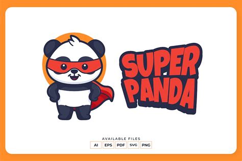 Super Panda Logo, Graphic Templates - Envato Elements