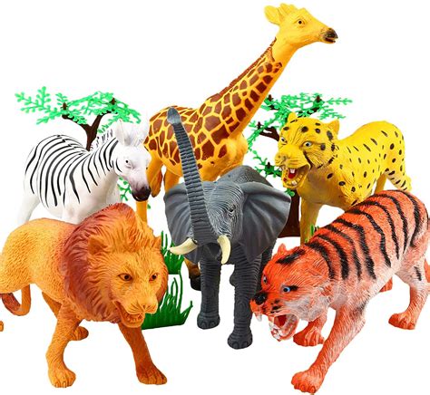 Safari Animals Figures Toys 20 Piece, Realistic Plastic Animals ...