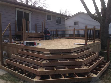 Wrap around deck steps | Decks and Fences by Ryan | Windsor, Ontario | FREE ESTIMATES