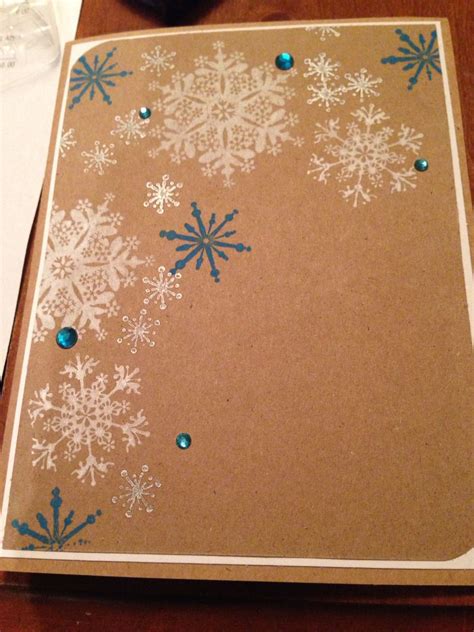 Snowflake card. | Christmas cards handmade, Snowflake cards, Cards handmade