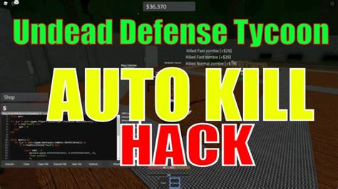 Undead Defense Tycoon Auto Farm Script GUI