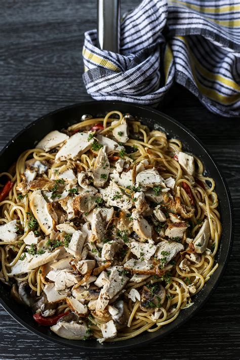 Leftover Roast Chicken Pasta - Ang Sarap