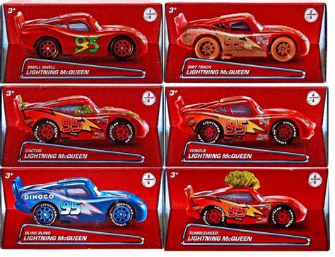 Disney Pixar Cars Lightning McQueen Puzzle Box Diecast set of 6pcs Cactus Tongue TV & Movie ...