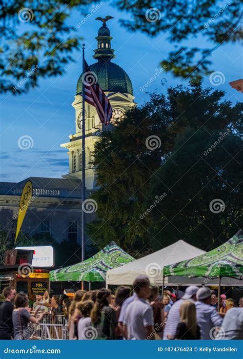 Athens Courthouse at Twilight Editorial Stock Photo - Image of ...