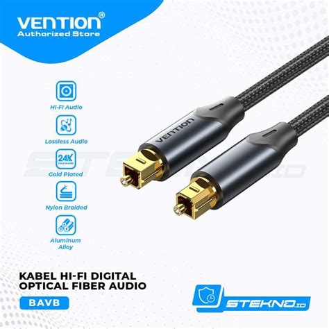 Jual Vention Kabel Toslink Digital Audio Optical Fiber Optik Metal ...