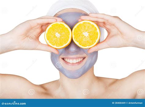 Mud face mask stock image. Image of face, cream, clean - 28400449