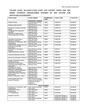 Telecommunications Courses At Unisa - Fill and Sign Printable Template ...